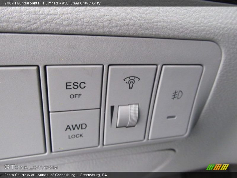 Steel Gray / Gray 2007 Hyundai Santa Fe Limited 4WD