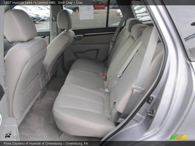 Steel Gray / Gray 2007 Hyundai Santa Fe Limited 4WD