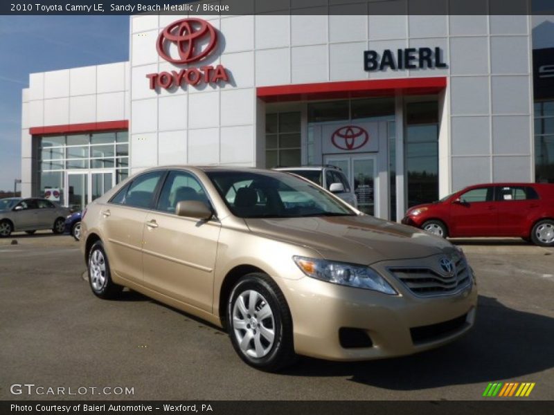 Sandy Beach Metallic / Bisque 2010 Toyota Camry LE