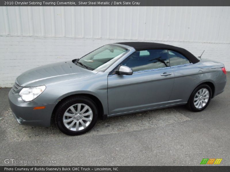 Silver Steel Metallic / Dark Slate Gray 2010 Chrysler Sebring Touring Convertible