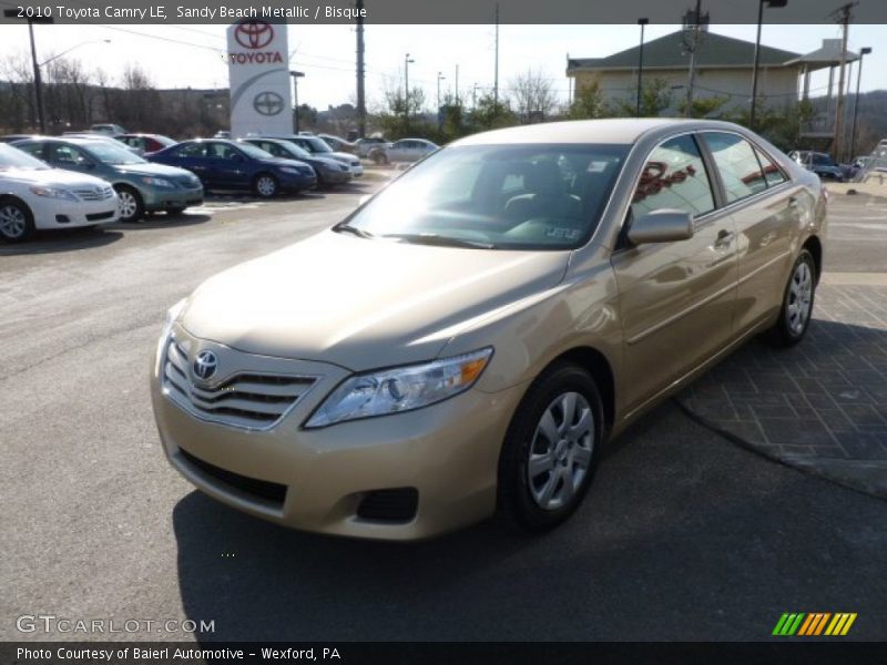 Sandy Beach Metallic / Bisque 2010 Toyota Camry LE