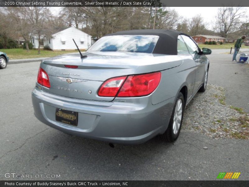 Silver Steel Metallic / Dark Slate Gray 2010 Chrysler Sebring Touring Convertible