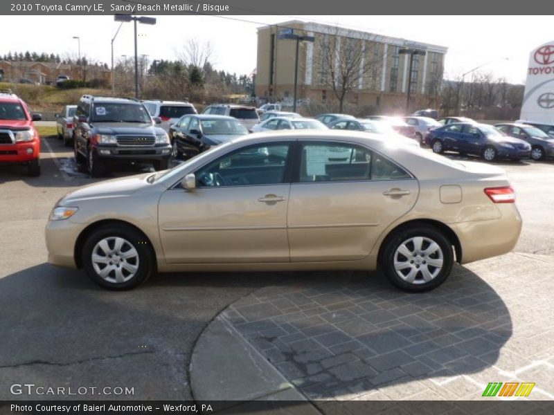 Sandy Beach Metallic / Bisque 2010 Toyota Camry LE
