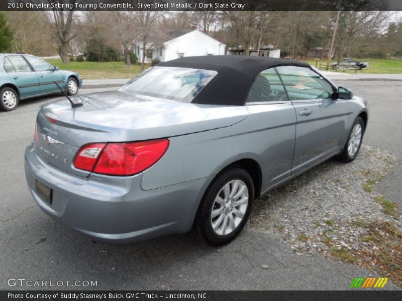 Silver Steel Metallic / Dark Slate Gray 2010 Chrysler Sebring Touring Convertible