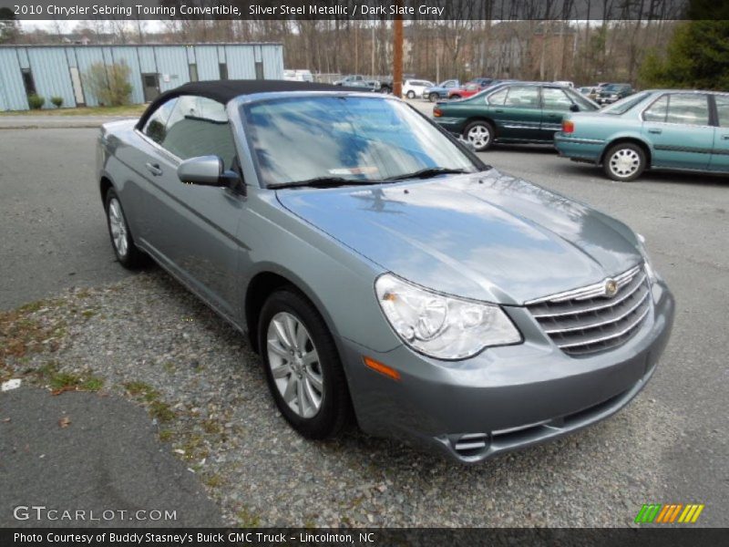Silver Steel Metallic / Dark Slate Gray 2010 Chrysler Sebring Touring Convertible