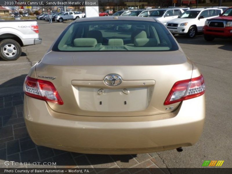 Sandy Beach Metallic / Bisque 2010 Toyota Camry LE