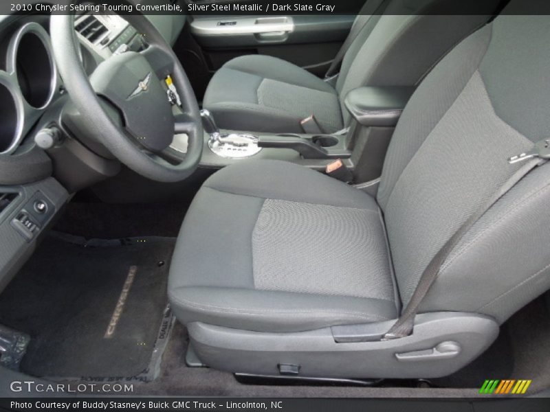 Silver Steel Metallic / Dark Slate Gray 2010 Chrysler Sebring Touring Convertible