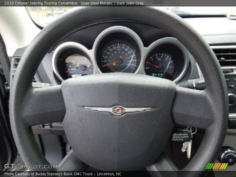 Silver Steel Metallic / Dark Slate Gray 2010 Chrysler Sebring Touring Convertible