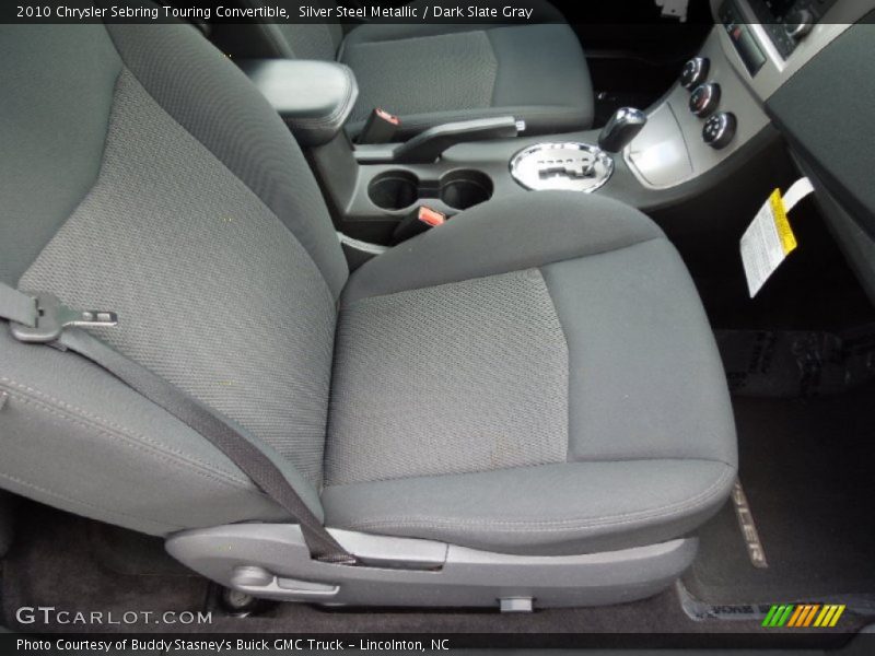 Silver Steel Metallic / Dark Slate Gray 2010 Chrysler Sebring Touring Convertible