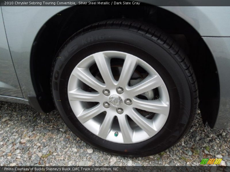Silver Steel Metallic / Dark Slate Gray 2010 Chrysler Sebring Touring Convertible