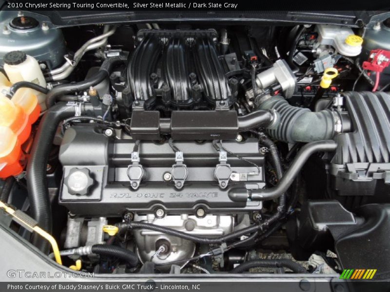 Silver Steel Metallic / Dark Slate Gray 2010 Chrysler Sebring Touring Convertible