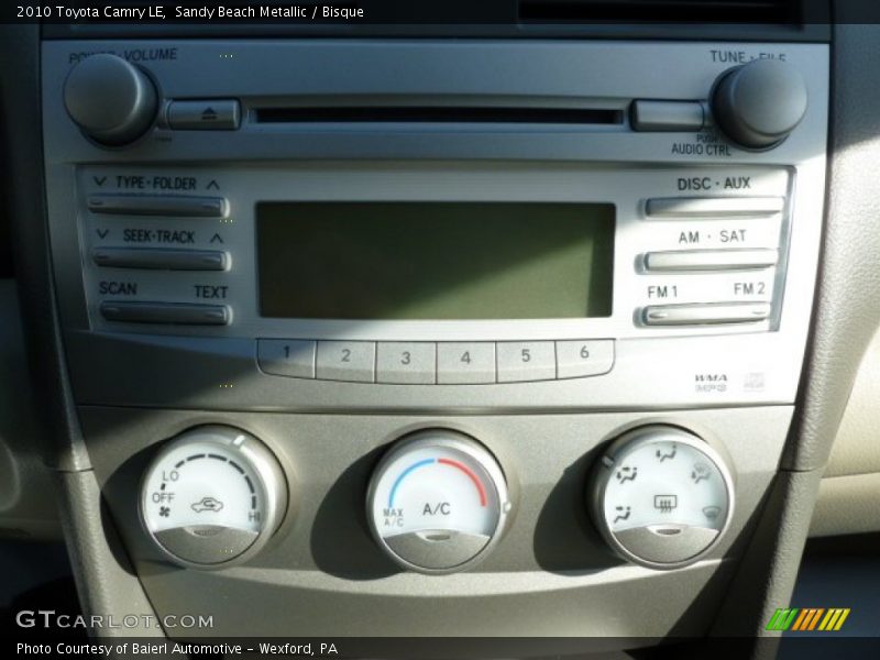 Sandy Beach Metallic / Bisque 2010 Toyota Camry LE