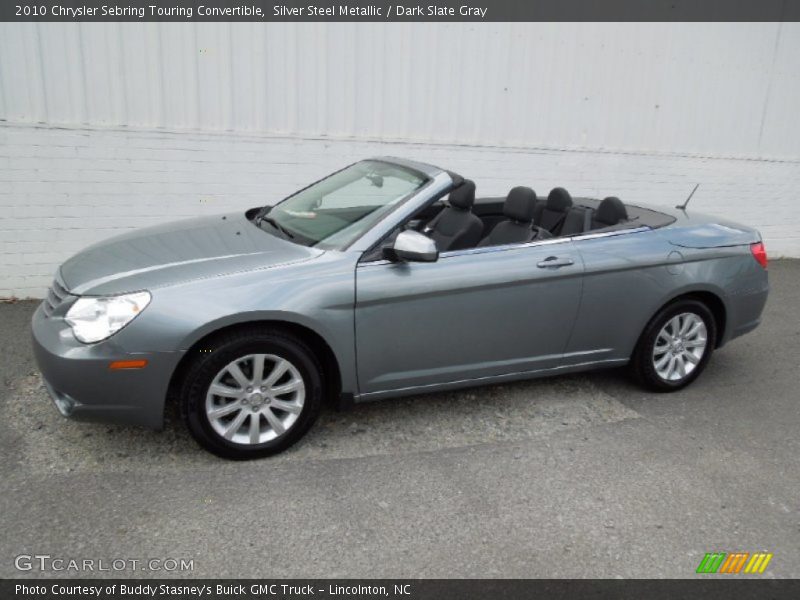 Silver Steel Metallic / Dark Slate Gray 2010 Chrysler Sebring Touring Convertible