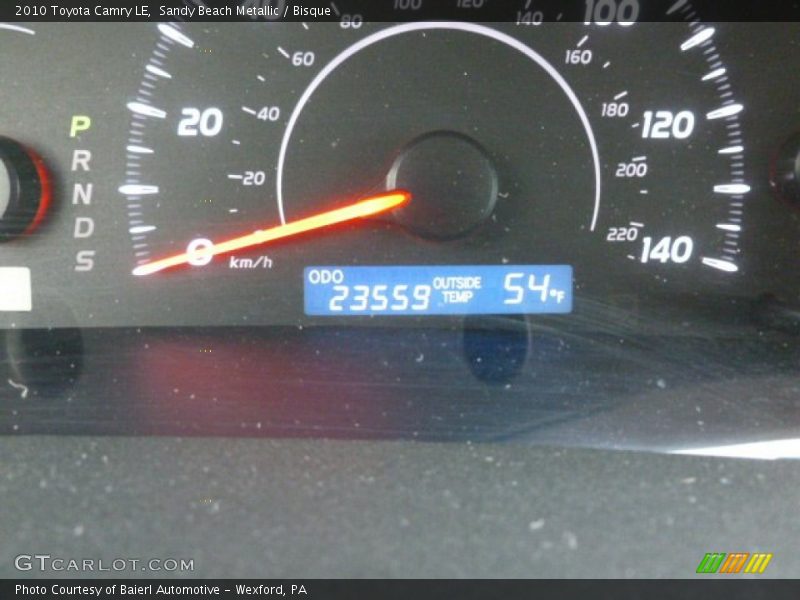 Sandy Beach Metallic / Bisque 2010 Toyota Camry LE