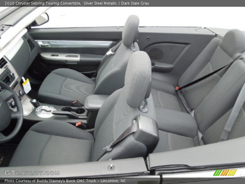 Silver Steel Metallic / Dark Slate Gray 2010 Chrysler Sebring Touring Convertible