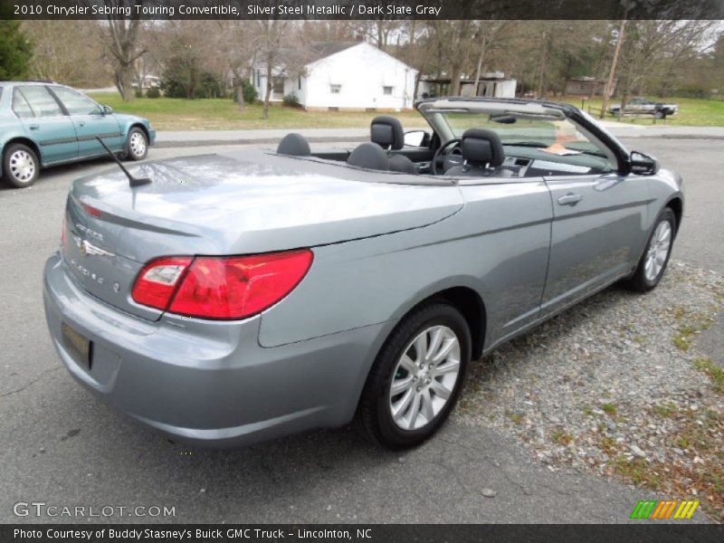Silver Steel Metallic / Dark Slate Gray 2010 Chrysler Sebring Touring Convertible