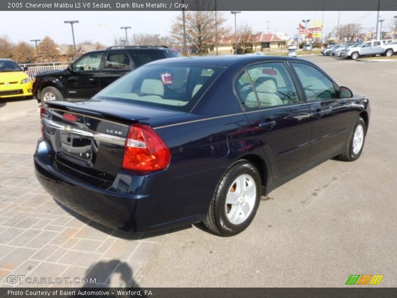 Dark Blue Metallic / Gray 2005 Chevrolet Malibu LS V6 Sedan