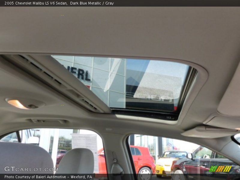 Dark Blue Metallic / Gray 2005 Chevrolet Malibu LS V6 Sedan