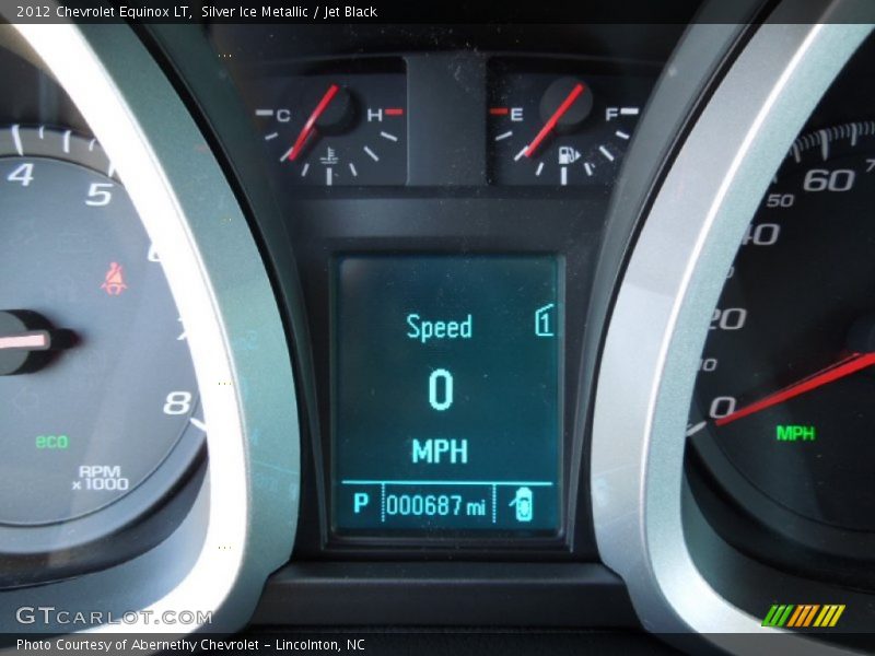 Silver Ice Metallic / Jet Black 2012 Chevrolet Equinox LT