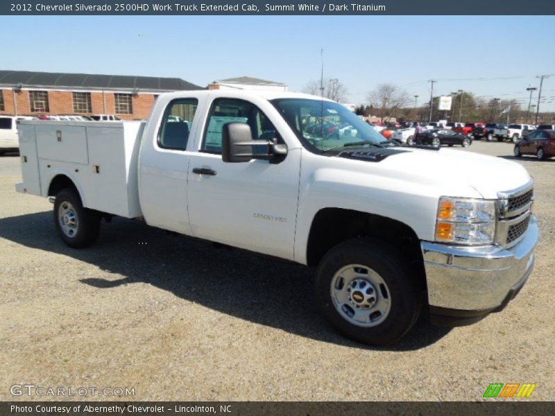Summit White / Dark Titanium 2012 Chevrolet Silverado 2500HD Work Truck Extended Cab