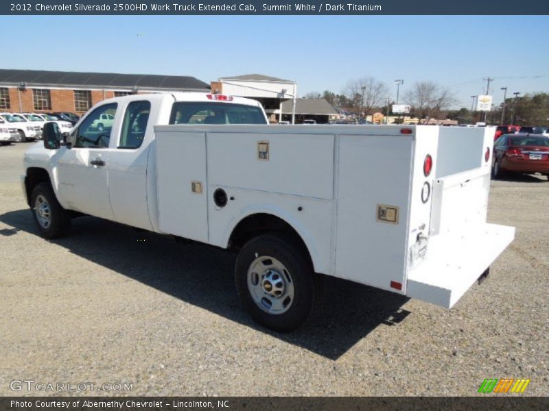 Summit White / Dark Titanium 2012 Chevrolet Silverado 2500HD Work Truck Extended Cab