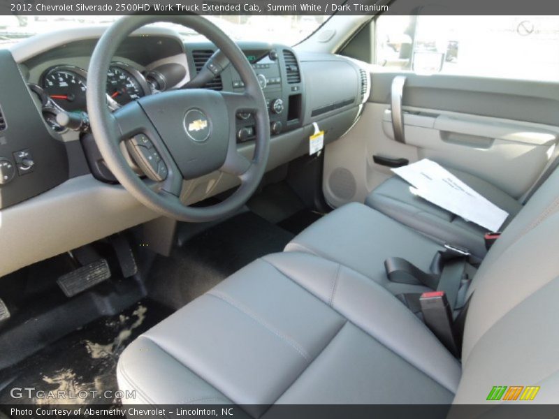 Summit White / Dark Titanium 2012 Chevrolet Silverado 2500HD Work Truck Extended Cab
