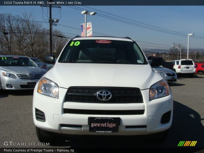 Super White / Ash Gray 2010 Toyota RAV4 I4 4WD