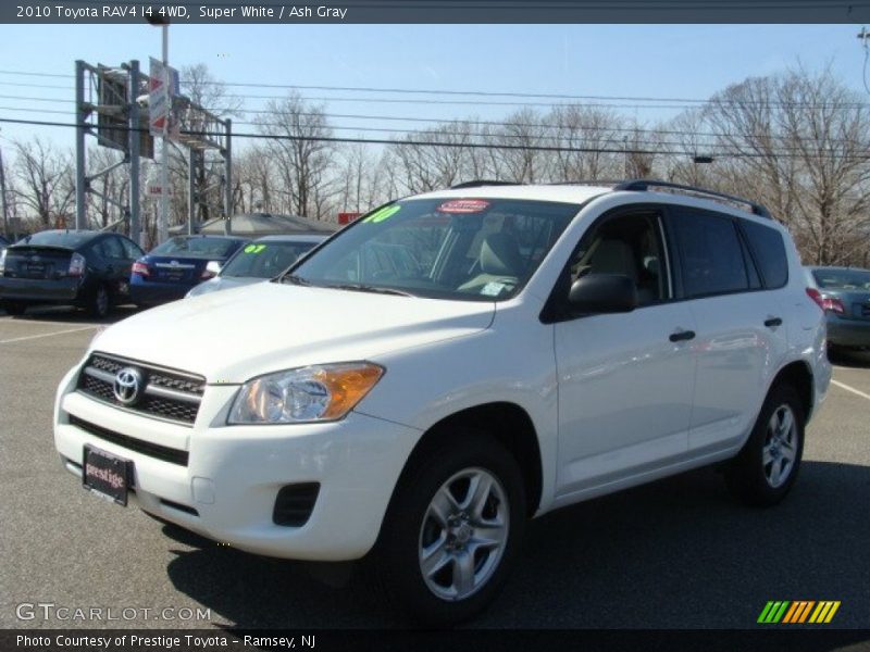 Super White / Ash Gray 2010 Toyota RAV4 I4 4WD