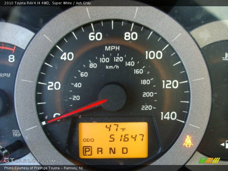 Super White / Ash Gray 2010 Toyota RAV4 I4 4WD