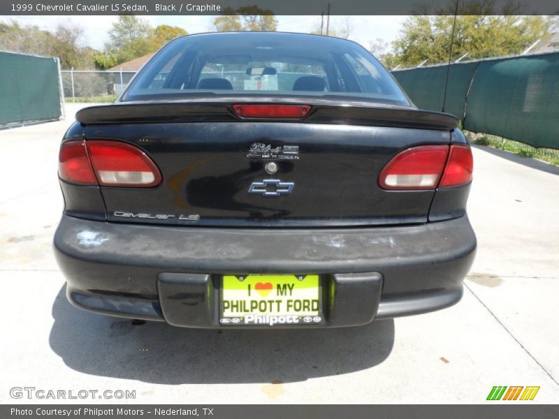 Black / Graphite 1999 Chevrolet Cavalier LS Sedan