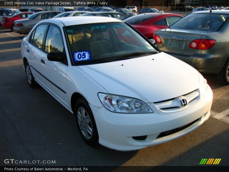 Taffeta White / Ivory 2005 Honda Civic Value Package Sedan