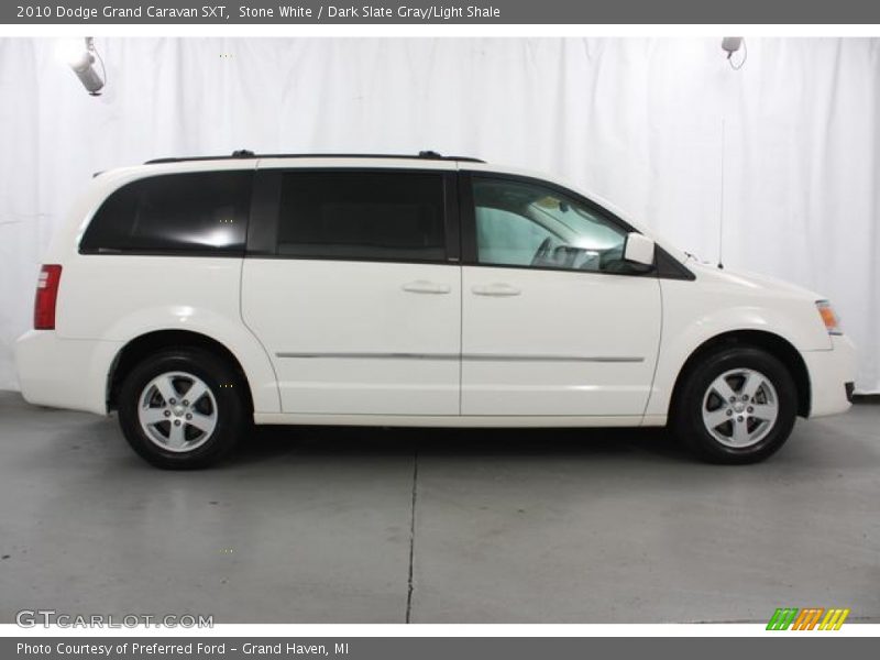 Stone White / Dark Slate Gray/Light Shale 2010 Dodge Grand Caravan SXT
