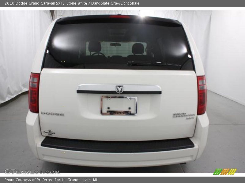 Stone White / Dark Slate Gray/Light Shale 2010 Dodge Grand Caravan SXT