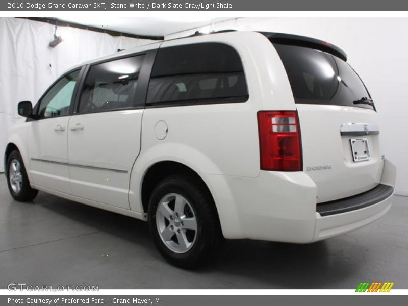 Stone White / Dark Slate Gray/Light Shale 2010 Dodge Grand Caravan SXT