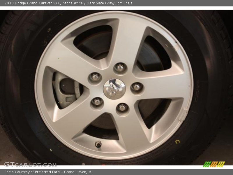 Stone White / Dark Slate Gray/Light Shale 2010 Dodge Grand Caravan SXT