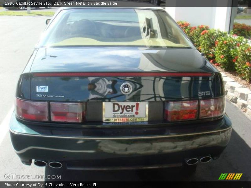 Dark Green Metallic / Saddle Beige 1996 Cadillac Seville STS