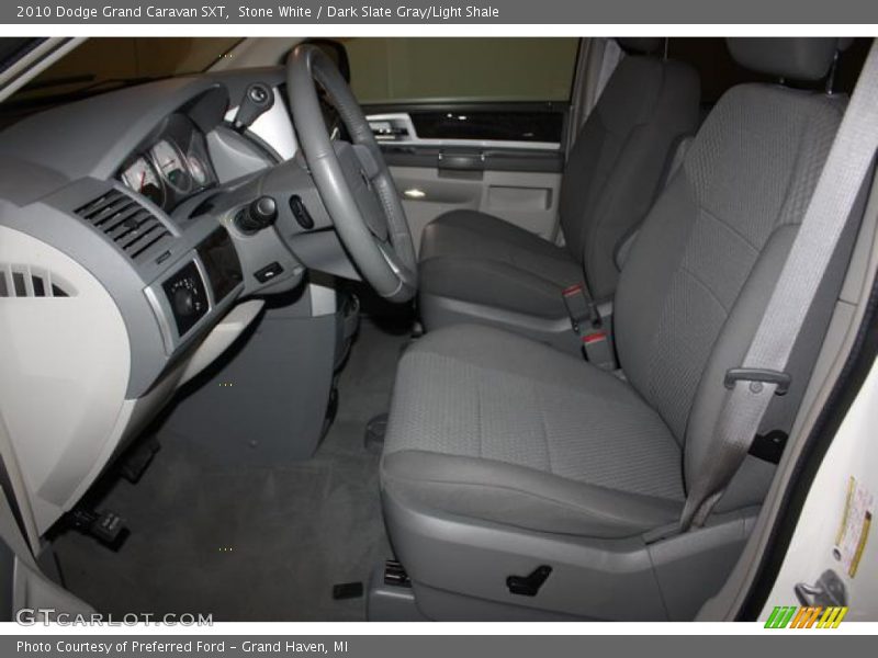 Stone White / Dark Slate Gray/Light Shale 2010 Dodge Grand Caravan SXT