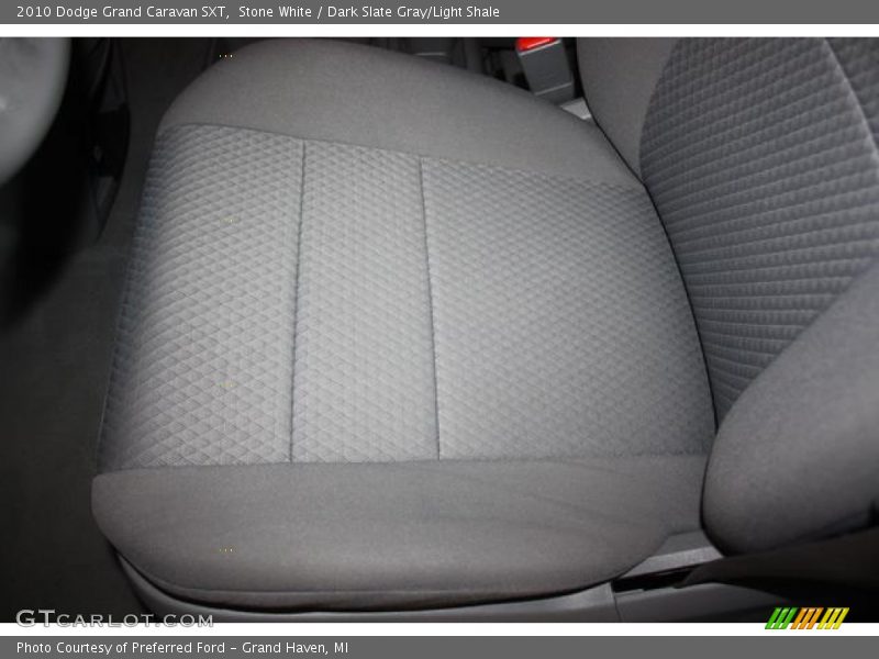Stone White / Dark Slate Gray/Light Shale 2010 Dodge Grand Caravan SXT