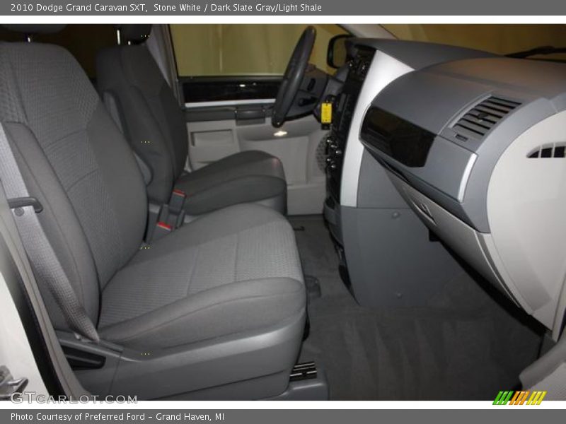 Stone White / Dark Slate Gray/Light Shale 2010 Dodge Grand Caravan SXT
