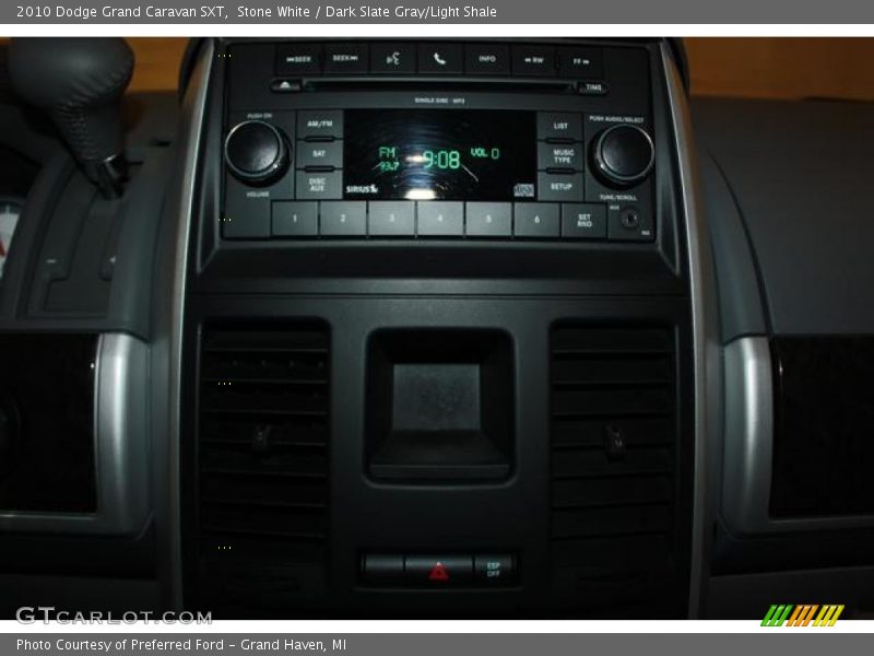 Stone White / Dark Slate Gray/Light Shale 2010 Dodge Grand Caravan SXT