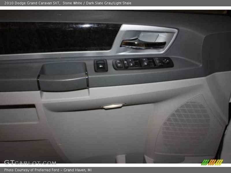 Stone White / Dark Slate Gray/Light Shale 2010 Dodge Grand Caravan SXT