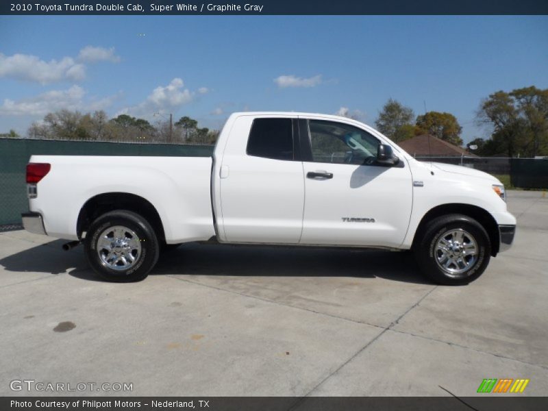 Super White / Graphite Gray 2010 Toyota Tundra Double Cab