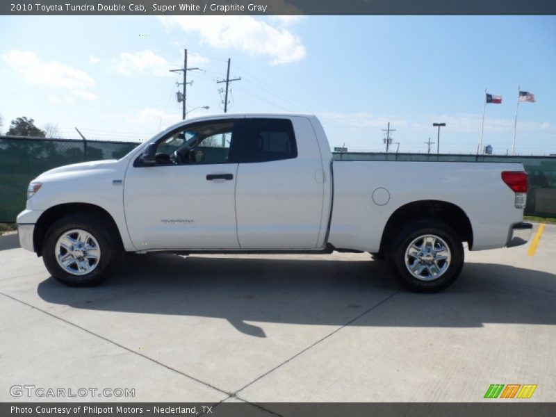 Super White / Graphite Gray 2010 Toyota Tundra Double Cab