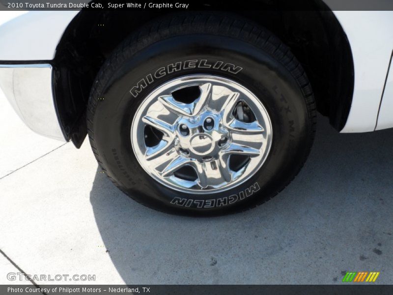 Super White / Graphite Gray 2010 Toyota Tundra Double Cab