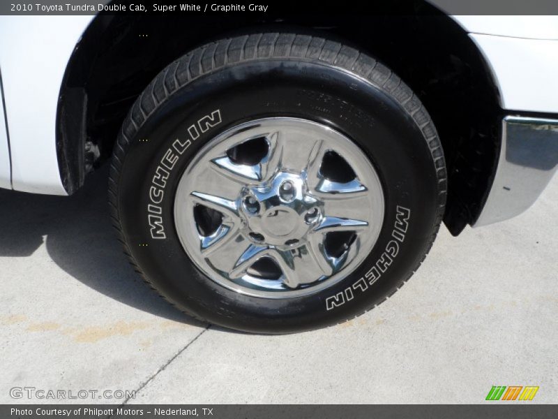 Super White / Graphite Gray 2010 Toyota Tundra Double Cab