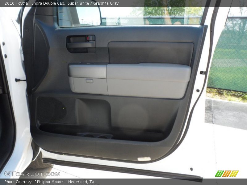 Super White / Graphite Gray 2010 Toyota Tundra Double Cab