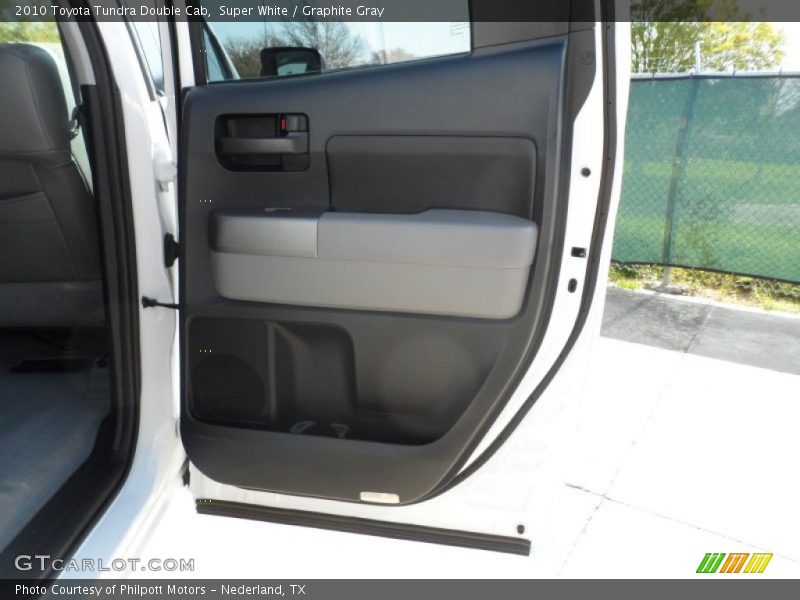 Super White / Graphite Gray 2010 Toyota Tundra Double Cab