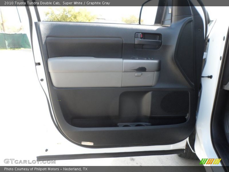 Super White / Graphite Gray 2010 Toyota Tundra Double Cab