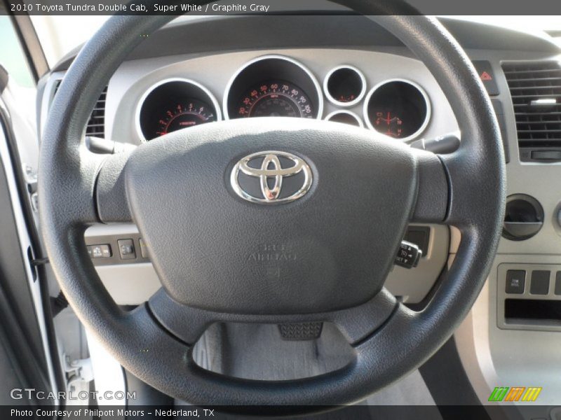 Super White / Graphite Gray 2010 Toyota Tundra Double Cab