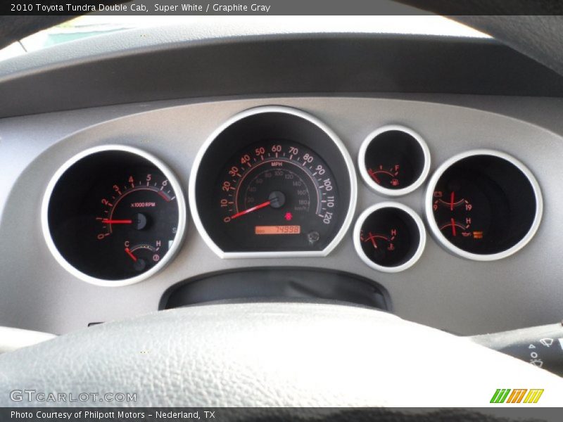 Super White / Graphite Gray 2010 Toyota Tundra Double Cab
